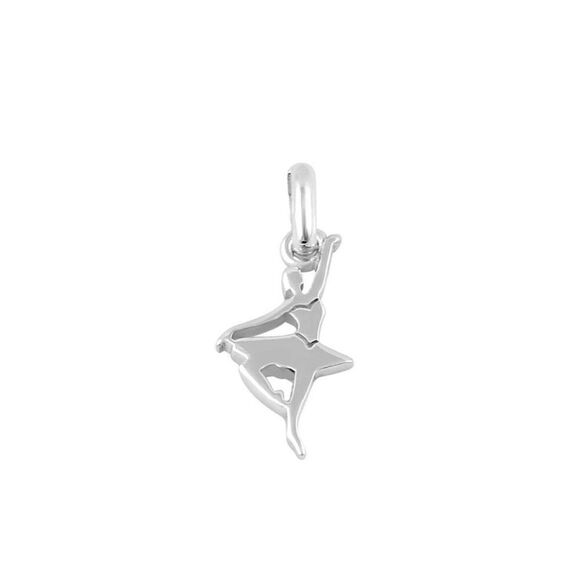 New Sterling Silver Ballerina Necklace Pendant - Picture 2 of 5